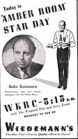 WKRC Radio's Amber Room show was sponsored by Wiedemann's Beer (Provided By Billy Johnson. All rights reserved.)
