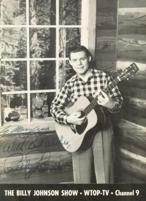Billy Johnson Promotional Card, WTOP-TV