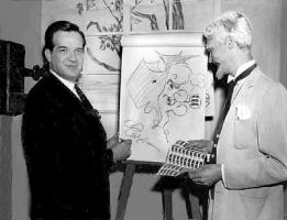 Cartoonist Al Capp and Grandpa (Courtesy: Lee Reynolds)