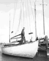 Lee on his boat Chippawa (Courtesy:Lee Reynolds)