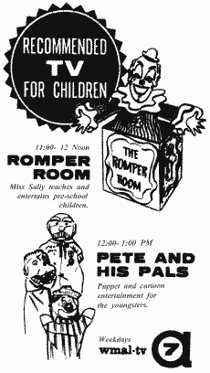 Ad From The Evening Star, Monday 9/16/1957